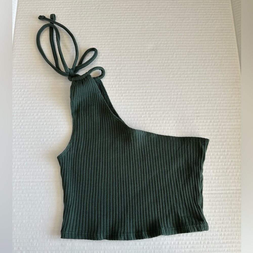 Aerie womens one shoulder crop top